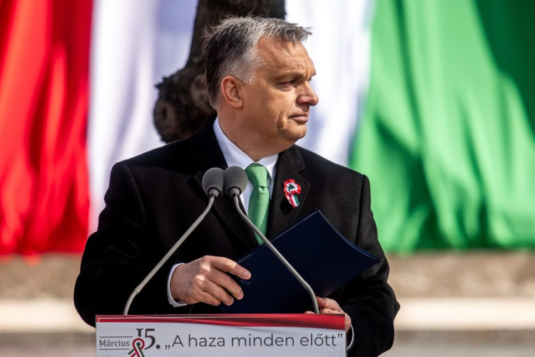 Orbán Viktor a Magyar Nemzeti Múzeumnál mond ünnepi beszédet